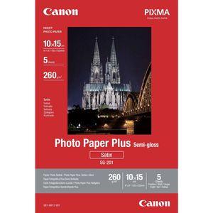 Canon - SG-201 - Photo Paper Plus Silk Gloss - 10x15 cm - 5 Vel - 260 g