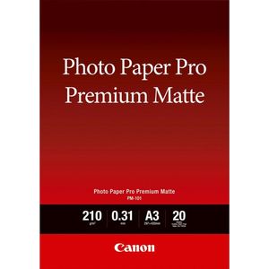 Canon Pm-101 Pro Premium Matte A3 20 Sheet 210 G Fotopapier