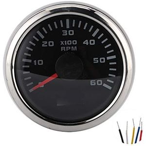 52 mm / 2 in 6000 RPM snelheidsmeter LCD voor auto buitenboordmotor bouwmachines motorfiets