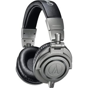 Audio-Technica ATH-M50X M50x Professionele Studio Hoofdtelefoon voor studio-opnames, ontwerpers, DJ's, gaming, podcasts en dagelijks luisteren - Gun Metal,Eén maat,Metaal