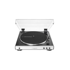 Audio-Technica AT-LP60XBT, Audio-Plattenspieler mit Riemenantrieb, Vollautomatisch, Weiß, Aluminium, 33 1/3,45 RPM, 33 1/3,45 RPM