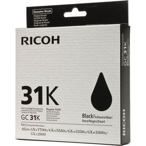 Ricoh - GC-31K - Gel Inktcartridge - Zwart - Origineel