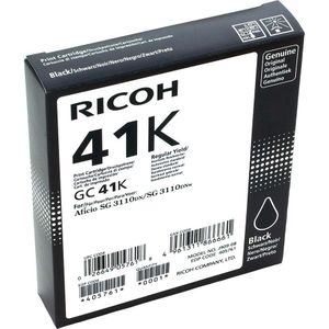 Ricoh GC-41K gelcartridge zwart hoge capaciteit (origineel)