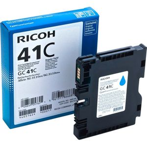 Ricoh GC-41C gelcartridge cyaan hoge capaciteit (origineel)