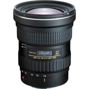 Tokina AT-X 14-20 F2 PRO DX - Canon (Canon EF, APS-C / DX), Objectief, Zwart