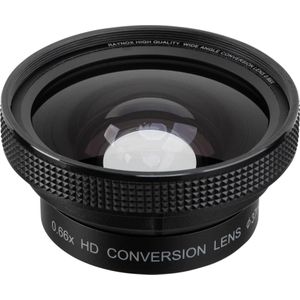 Raynox HD-6600 Pro Superlow Distortion Groothoek Conversie Lens (0,7-voudig, 37 mm montagedraad)