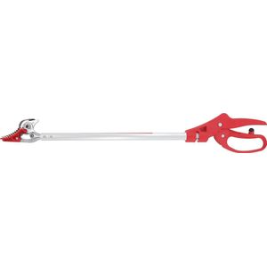 ARS Langarm Rozenpresenteerschaar - Lichtgewicht Aluminium Steel - Gehard Verchroomd Staal - Roteerbaar Handvat - 617 mm - Rood