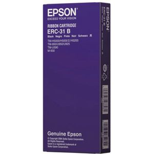 Epson ERC-31 Mini Printer Fabric Ribbon, Black printerlint Zwart