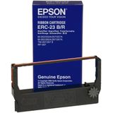 Epson ERC-2 Mini Printer Fabric Ribbon, Red/Black printerlint