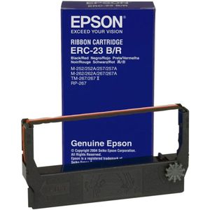 Epson ERC-2 Mini Printer Fabric Ribbon, Red/Black printerlint