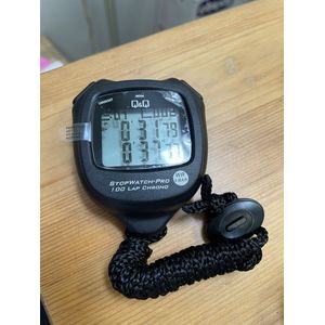 Q&QB stopwatch 1/100 chrono-5bar