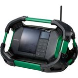 HiKOKI UR18DSDLW4Z 14,4-18V Li-Ion Accu Bouwradio - DAB+ - Bluetooth - Werkt Op Netstroom & Accu