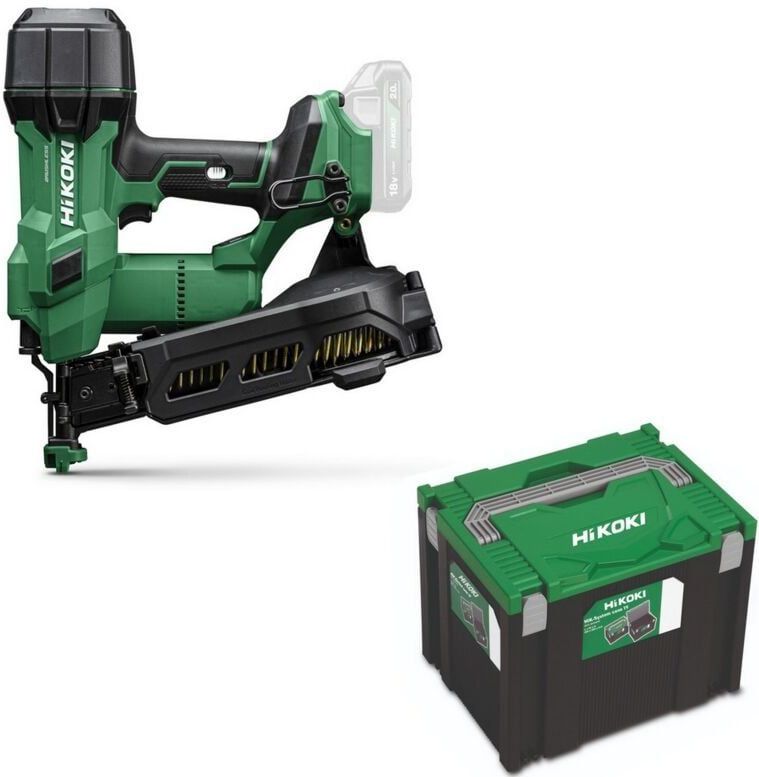 Hikoki NV1845DA W6Z - 18 Volt asfaltnagel tacker voor 19-38mm asfaltnagel spijkers in HSC IV geleverd zonder accus en lader - Wereld primeur