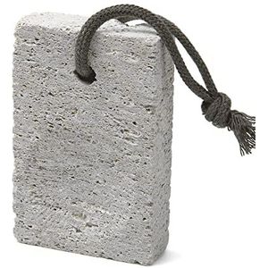 Puimsteen, natuurlijk [Made in Japan] Ergonomische vorm, extra fijne textuur, harde en gebarsten huideeltverwijderaar voor mannen, vrouwen, kinderen en geschenken. (grof voor hak)