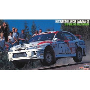 1:24 Hasegawa 20480 Mitsubishi Lancer EVO IV Finland 1997 Plastic Modelbouwpakket