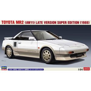 1:24 Hasegawa 20604 Toyota MR2 (AW11) Late Version Super Edition 1988 Plastic Modelbouwpakket