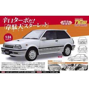 Hasegawa HC32 1/24 bouwpakket voor Toyota Starlet EP 71 Turbo S (3 deuren)
