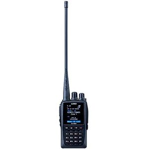 Alinco PNI DJ-MD5XEG draagbare VHF/UHF-radio, DMR, 4000 kanalen, analoge en digitale modus, Walkietalkie, Zwart