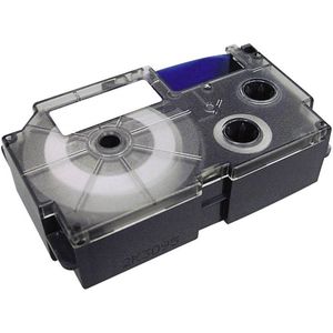 Casio XR-12RD1 Labeltape Tapekleur: Rood Tekstkleur: Zwart 12 mm 8 m
