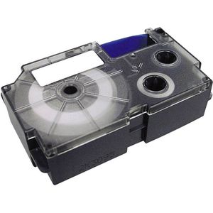 Casio XR-24WE1 Zwart op wit labelprinter-tape