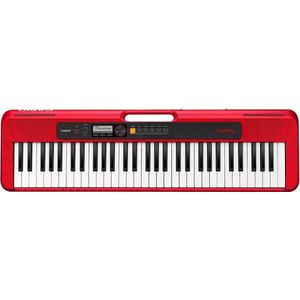 Casio CT-S200 - Keyboard - Rood - Pianoklank - MIDI - Geschikt Voor Kinderen - met Ritmebox