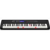 Casio LK-S450 CASIOTONE Top Leuchttastenkeyboard mit 61 anschlagdynamischen Tasten im Piano-Look mit 600 Sounds und 200 Begleitrhythmen, Mikrofoneingang, schwarz