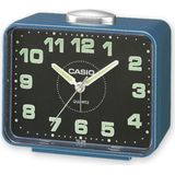 Casio - TQ-218-2EF - Wekker - Analoog Quartz - Blauw - Kunsthars