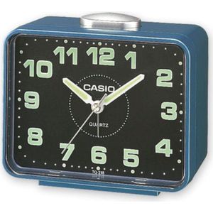 Casio - TQ-218-2EF - Wekker - Analoog Quartz - Blauw - Kunsthars