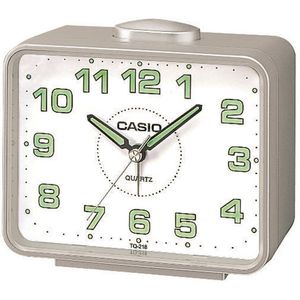 Casio - TQ-218-8EF - Wekker - Grijs - Kunststof - Snooze functie