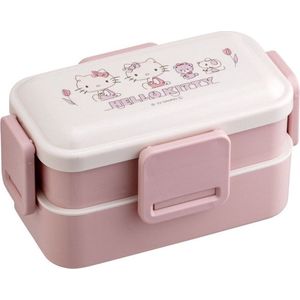 Skater PFW4AG-A Hello Kitty Line Design lunchbox, 600 ml, fluffy, domed lid, dames, Made in Japan