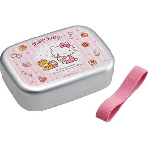 Skater ALB5NV-A Hello Kitty Bento Box, Sweets, 370 ml (370 ML), aluminium, voor kinderen, gemaakt in Japan