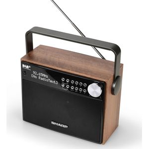 Sharp DR-P350 - Portable DAB / FM radio - hout