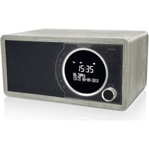 Sharp DR-450(GR) DAB+ - FM Radio - Bluetooth - Grijs