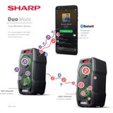 Sharp PS-929 Partyspeaker 180W Bluetooth Zwart
