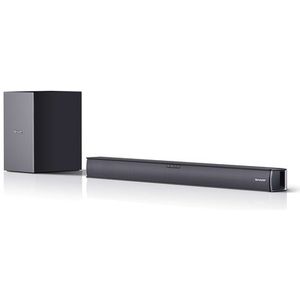 Sharp - HT-SBW182 - Soundbar - Zwart - 2.1 Kanaal - Draadloze Subwoofer