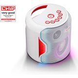 Sharp - PS-919 - Draagbare Bluetooth Luidspreker - Wit - Plastic - Waterbestendig