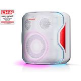 Sharp - PS-919 - Draagbare Bluetooth Luidspreker - Wit - Plastic - Waterbestendig