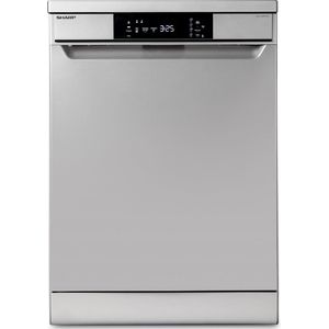 Sharp QWNA1BF47ESEU - Vrijstaande vaatwasser - Zilver - 13 couverts - 47 dB
