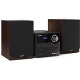 Sharp - Audioapparaat - Houten Luidsprekerkast - Bluetooth - 2.0 Kanaals