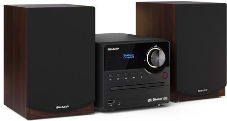 Sharp - Audioapparaat - Houten Luidsprekerkast - Bluetooth - 2.0 Kanaals