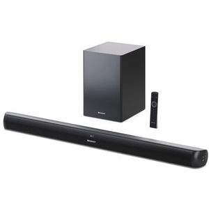 Sharp HT-SBW202 - Soundbar - Zwart - 2.1-kanaals met Draadloze Subwoofer