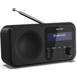 Sharp DR-P420(BK) Portable DAB - FM Radio met Bluetooth - Zwart
