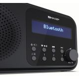 SHARP Draagbare Digitale Radio Zwart - DAB/DAB+/FM met RDS en Bluetooth