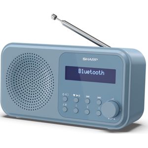 Sharp DR-P420(BL) Portable DAB - FM radio met Bluetooth - blauw