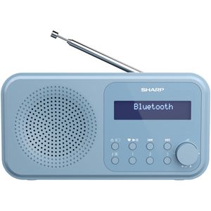 Sharp DR P420(BL) Tokyo Portable DAB FM radio met Bluetooth blauw