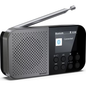 Sharp - Digitalradio-tragbar DR-P520, schwarz, dab+, Bluetooth, usb-c