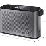 Sharp - DR-P540 - DAB+ en FM Radio - Storm Grijs - Draagbaar met Bluetooth
