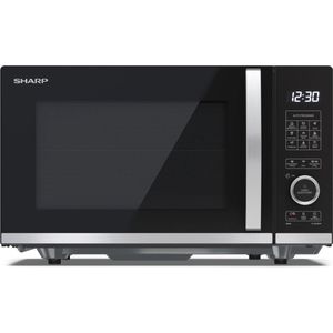 Sharp YC-QG204AEB magnetron en grill, 20 l, zonder draaiplateau, semi-digitale bediening.