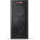 SHARP CP-LS100 SumoBox, Leistungsstarkes 2.0-Kanal-Lautsprechersystem mit 120 W RMS / 105 dB, 10 Std. Wiedergabedauer, SAM by Devialet, Für Schulveranstaltungen, Konferenzen, Seminare, Fitnessstudios