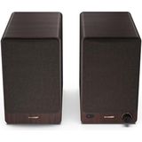 SHARP CP-SS30 - Actieve 2-weg Luidspreker - Bruin - Houten Behuizing - Bluetooth 5.0